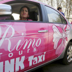 1. Pink taxi